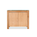 Tribeca Oak & Glass Top 2 Doors Sideboard by Lavishway | Sideboards-49859