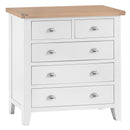 Tattershall Oak Top 2 Over 3 Chest Of Drawers by Lavishway | Chest Of Drawers-33055