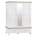 Tattershall Oak Top Large 3 Door Wardrobe by Lavishway | Wardrobe-32917