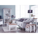 Tattershall Oak Top Corner White TV Unit by Lavishway | TV Units Cabinets-32935