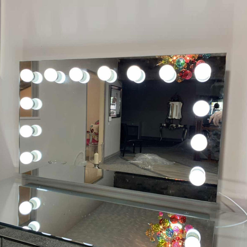 Tabletop Bluetooth Speaker Mirror With Lights by Lavishway | Table Mirrors-23653