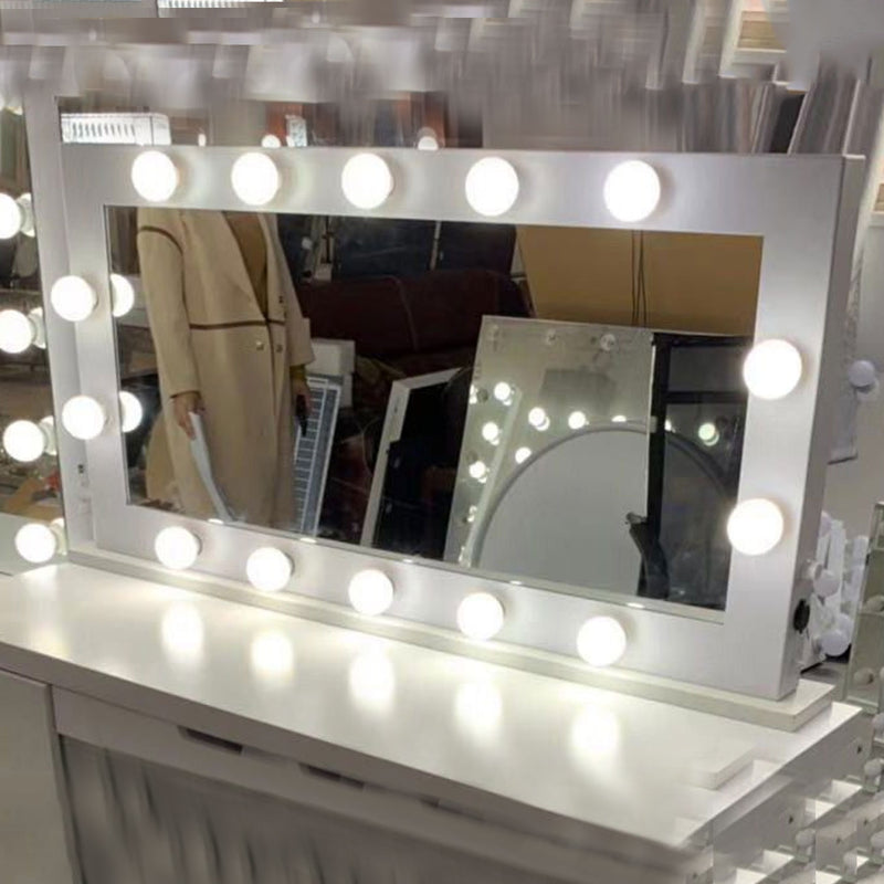 Tabletop Bluetooth Speaker Mirror With Lights by Lavishway | Table Mirrors-23649