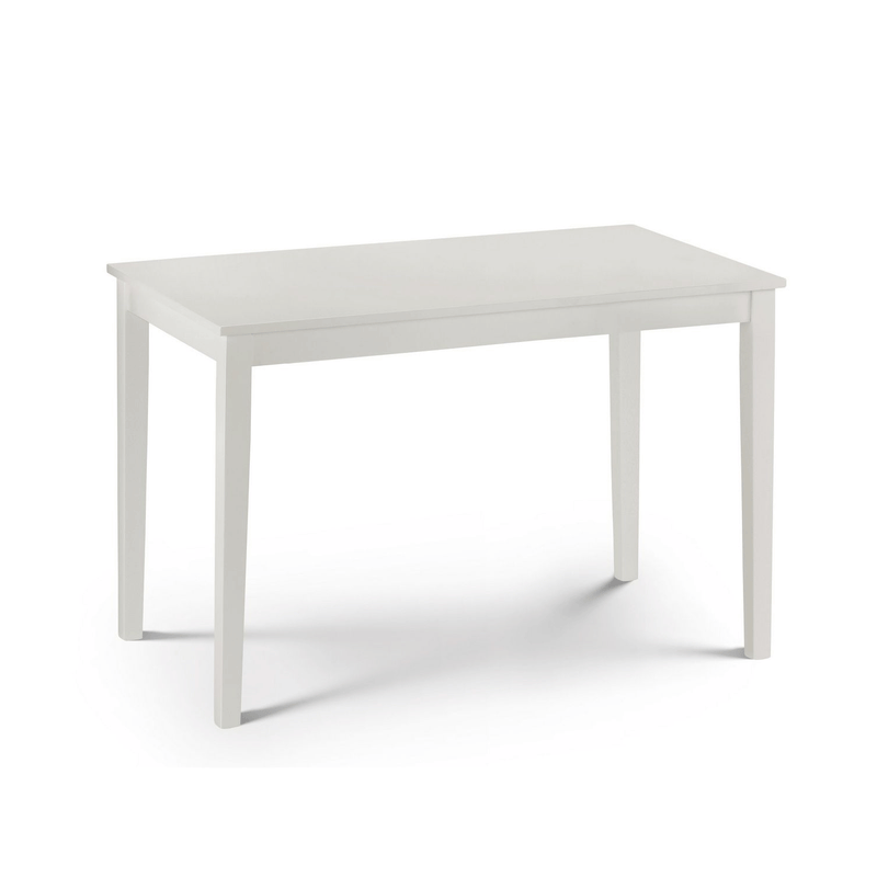 Taku White Solid Wooden Dining Table by Lavishway | Dining Tables-60721