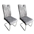 Talia Handle Back Comfy Dining Chair Set of 2 by Lavishway | Dining Chairs-37559