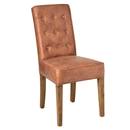 Athens Modern Tan Faux Leather Dining Chair by Lavishway | Dining Chairs-51078