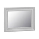 Tattershall Oak Top Frame Wall Mirror in Grey by Lavishway | Wall Mirrors-33060