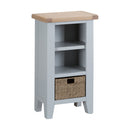 Tattershall Oak Top Narrow Bookcase in Grey by Lavishway | Book Shelves and Cabinets-33107