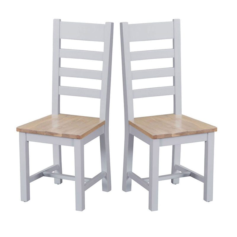 Tattershall Oak Seat Dining Chair Set of 2 by Lavishway | Dining Chairs-32898