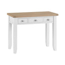 Tattershall Oak Top Dressing Table in White by Lavishway | Dressing Tables-33015