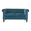 Utterly Velvet 2 Seater Chesterfield Sofa by Lavishway | Velvet Sofa-57057