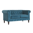 Utterly Velvet 2 Seater Chesterfield Sofa by Lavishway | Velvet Sofa-57056