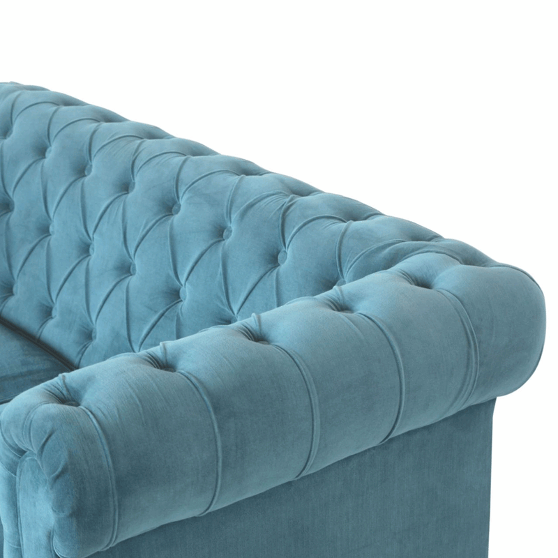 Utterly Velvet 2 Seater Chesterfield Sofa by Lavishway | Velvet Sofa-57061