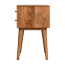 Swindon White & Teal 2 Drawers Bedside Table by Lavishway | Bedside Tables-57052