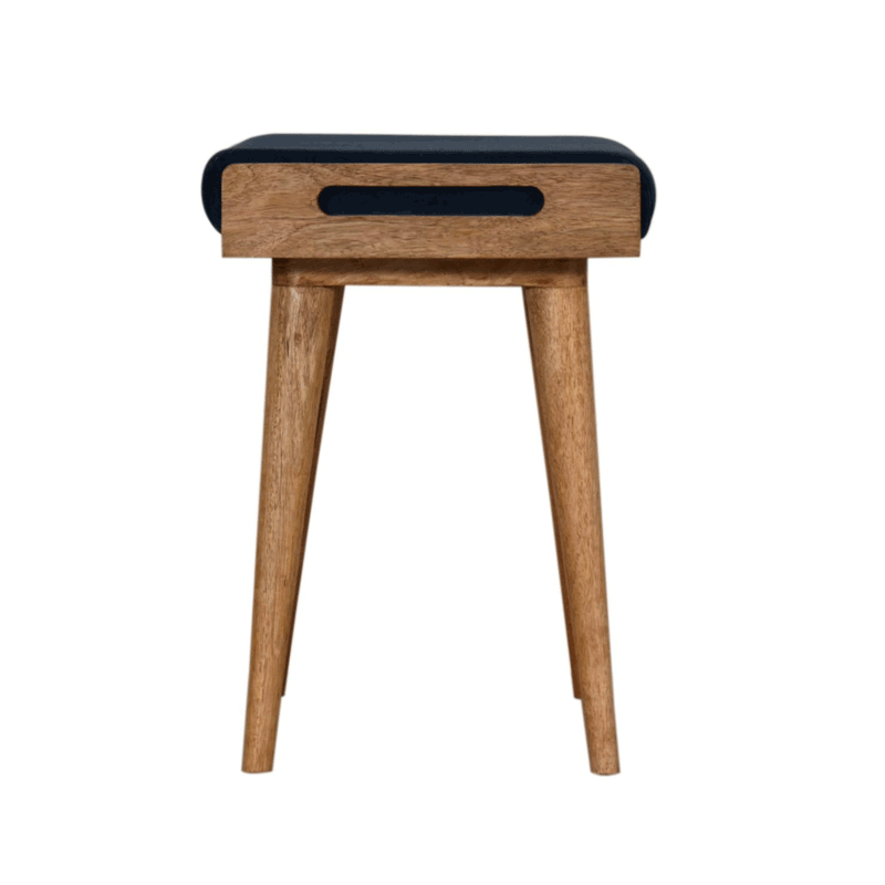 Utterly Teal Velvet Tray Style Footstool by Lavishway | Footstool-57045