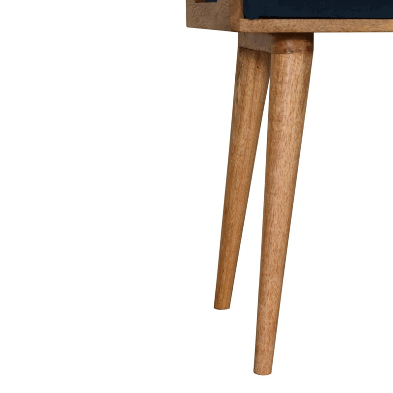 Utterly Teal Velvet Tray Style Footstool by Lavishway | Footstool-57046