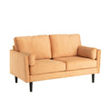 Teddy Wooden Black Legs 2 Seater Fabric Sofa by Lavishway | Fabric Sofas-23685