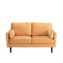 Teddy Wooden Black Legs 2 Seater Fabric Sofa by Lavishway | Fabric Sofas-23684