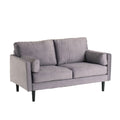 Teddy Wooden Black Legs 2 Seater Fabric Sofa by Lavishway | Fabric Sofas-23691