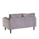 Teddy Wooden Black Legs 2 Seater Fabric Sofa by Lavishway | Fabric Sofas-23693