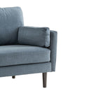 Teddy Wooden Black Legs 2 Seater Fabric Sofa by Lavishway | Fabric Sofas-23690