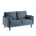 Teddy Wooden Black Legs 2 Seater Fabric Sofa by Lavishway | Fabric Sofas-23688