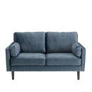 Teddy Wooden Black Legs 2 Seater Fabric Sofa by Lavishway | Fabric Sofas-23687