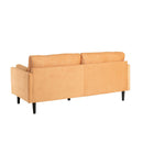 Teddy Wooden Black Legs 3 Seater Fabric Sofa by Lavishway | Fabric Sofas-23667