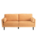 Teddy Wooden Black Legs 3 Seater Fabric Sofa by Lavishway | Fabric Sofas-23665