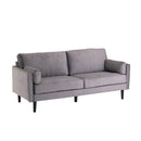 Teddy Wooden Black Legs 3 Seater Fabric Sofa by Lavishway | Fabric Sofas-23661