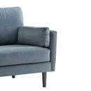 Teddy Wooden Black Legs 3 Seater Fabric Sofa by Lavishway | Fabric Sofas-23672