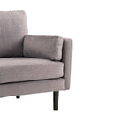 Teddy Wooden Black Legs 3 Seater Fabric Sofa by Lavishway | Fabric Sofas-23664