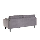 Teddy Wooden Black Legs 3 Seater Fabric Sofa by Lavishway | Fabric Sofas-23663