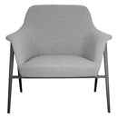 Tennyson Metal Legs Fabric Armchair by Lavishway | Armchairs-22971