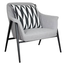 Tennyson Metal Legs Fabric Armchair by Lavishway | Armchairs-22970