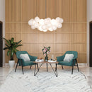 Tennyson Metal Legs Fabric Armchair by Lavishway | Armchairs-22965