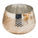 Noel Burnished Bronze Tealight Holder by Lavishway | Candle Holders-50578