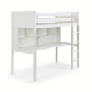 Titan White Finish High Sleeper Bed by Lavishway | Wooden Beds-60712