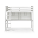 Titan White Finish High Sleeper Bed by Lavishway | Wooden Beds-60713