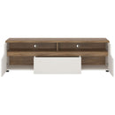 Toledo Oak & High Gloss Wide TV Unit by Lavishway | TV Units Cabinets-44174