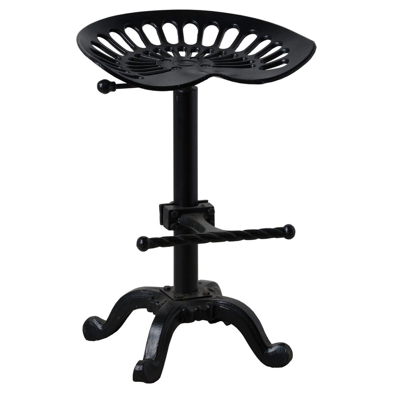Tomine Adjustable Tractor Black Seat by Lavishway | Bar Stools-51244
