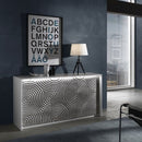 Torino 3 Doors White High Gloss Sideboard by Lavishway | Sideboards-23631