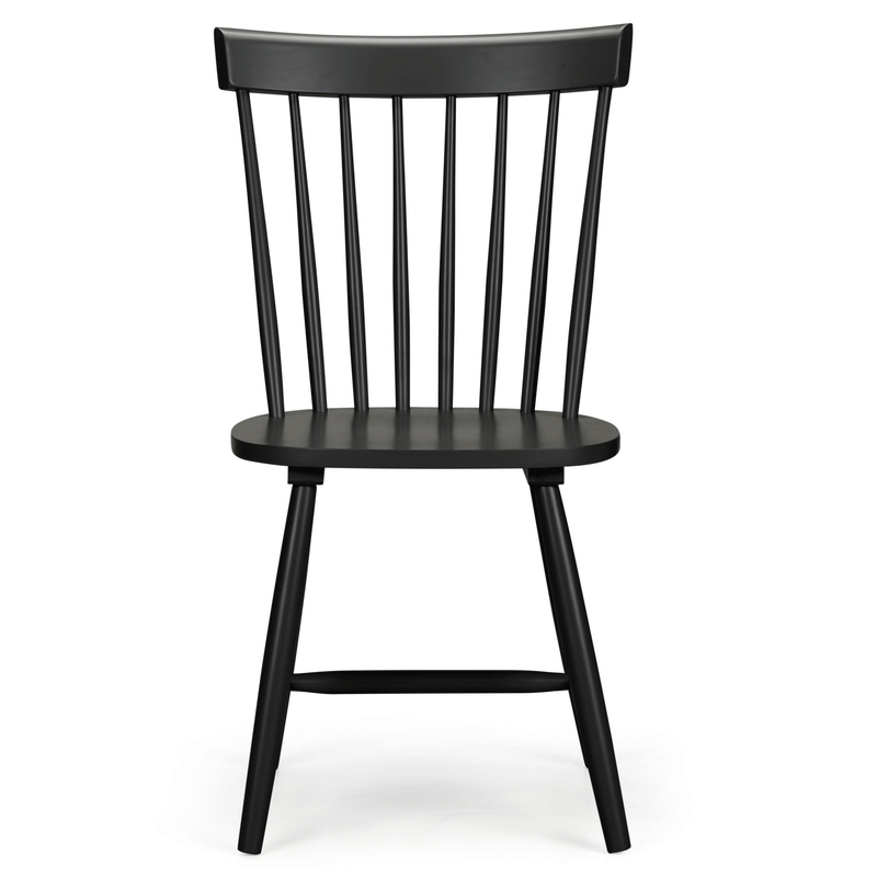 Torino Retro Curved Back Wooden Dining Chair by Lavishway | Dining Chairs-60701