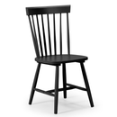 Torino Retro Curved Back Wooden Dining Chair by Lavishway | Dining Chairs-60697