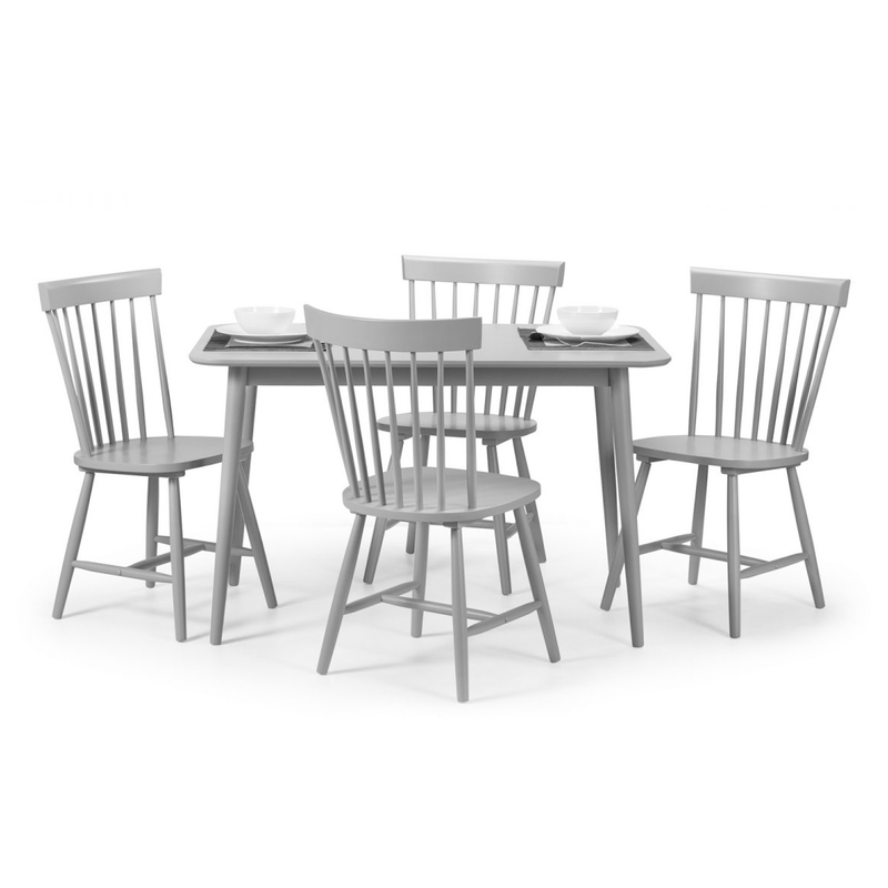 Torino Retro Curved Back Wooden Dining Chair by Lavishway | Dining Chairs-60702