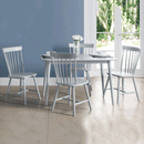 Torino Retro Curved Back Wooden Dining Chair by Lavishway | Dining Chairs-60695