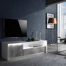 Torino White 1 Door 1 Drawer TV Stand by Lavishway | TV Units Cabinets-23641