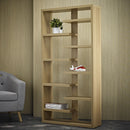 Toronto Oak Finish Display Unit by Lavishway | Book Shelves and Cabinets-28379