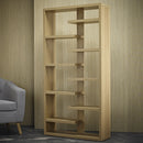 Toronto Oak Finish Display Unit by Lavishway | Book Shelves and Cabinets-28380