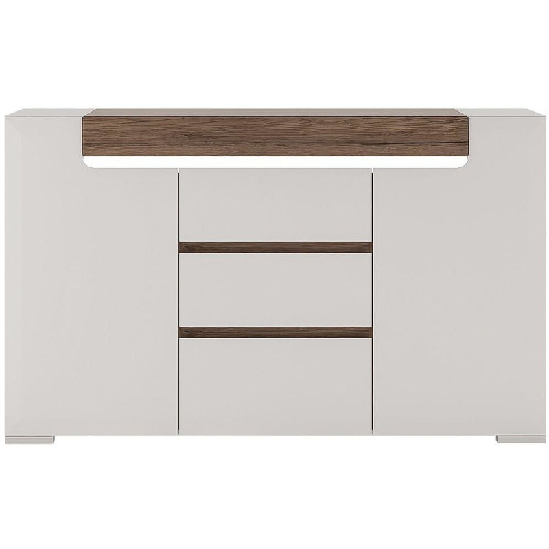 Toronto Oak 2 Door Combi Modern Sideboard by Lavishway | Sideboards-44534