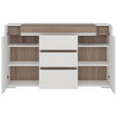 Toronto Oak 2 Door Combi Modern Sideboard by Lavishway | Sideboards-44536